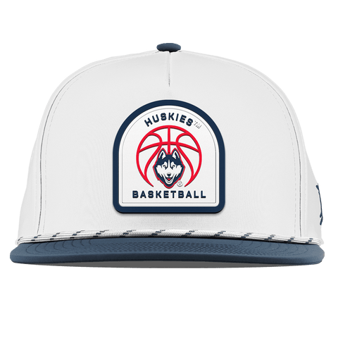 University of Connecticut "UConn Basketball" Flat 5 Panel Rope White/Orion
