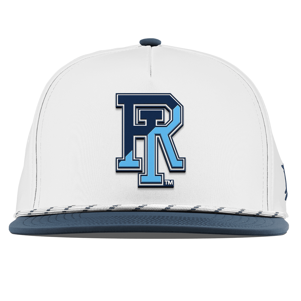 University of Rhode Island "URI Team Logo" Flat 5 Panel Rope White/Orion
