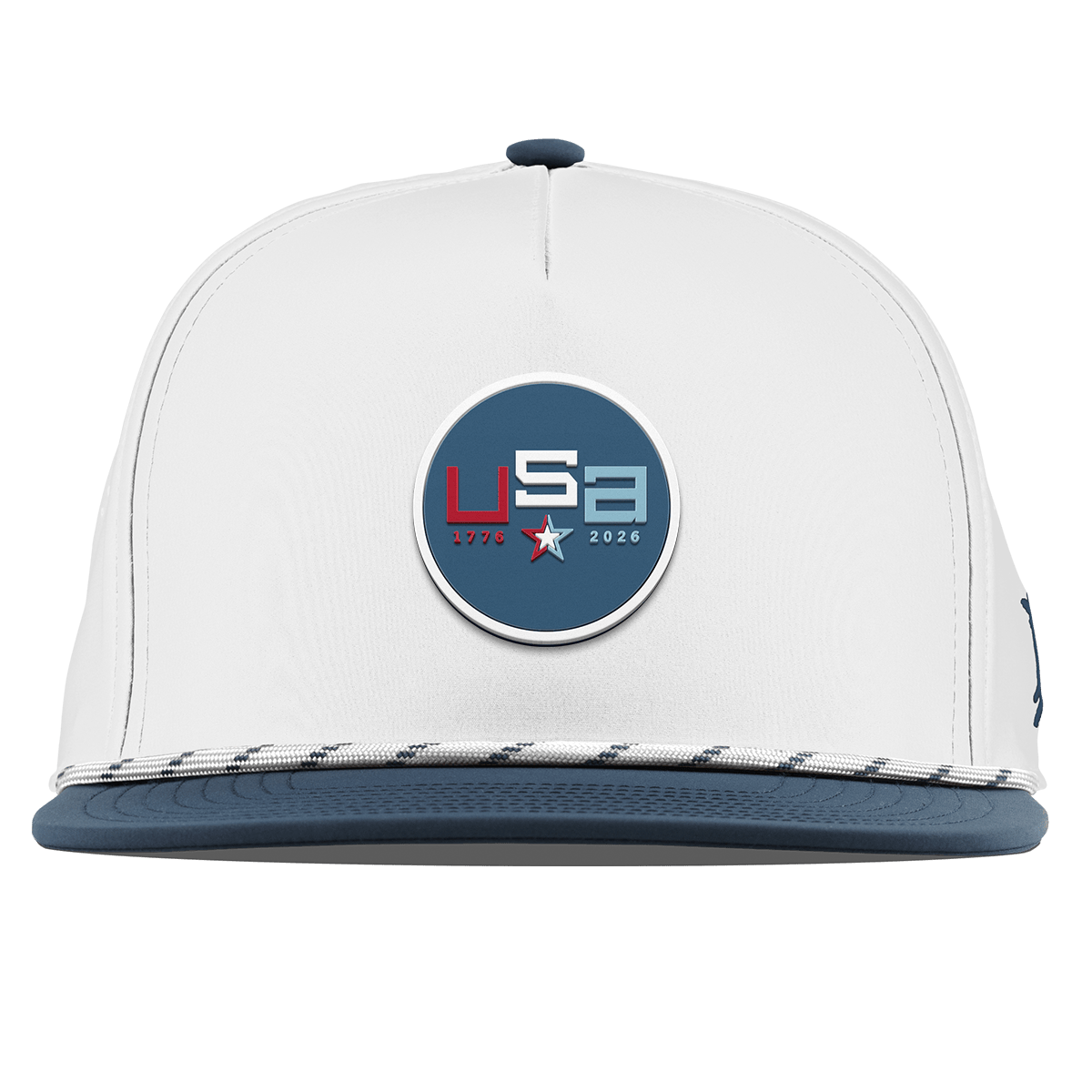 USA 250 Flat 5 Panel Rope White/Orion