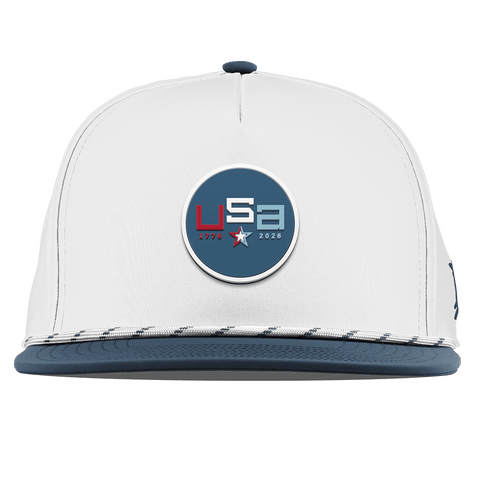 USA 250 Flat 5 Panel Rope White/Orion