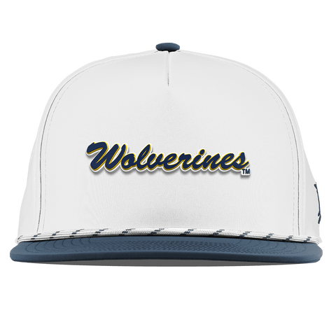 University of Michigan "Wolverines Script" Flat 5 Panel Rope White/Orion