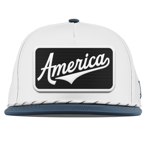 XL Vintage America Badge Flat 5 Panel Rope White/Orion