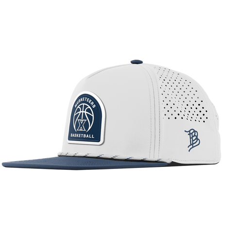Xavier University "Xavier Basketball" Flat 5 Panel Rope White/Orion