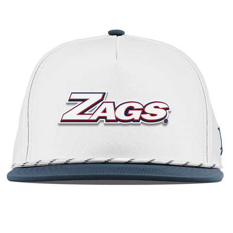 Gonzaga University "Zags Block" Flat 5 Panel Rope White/Orion