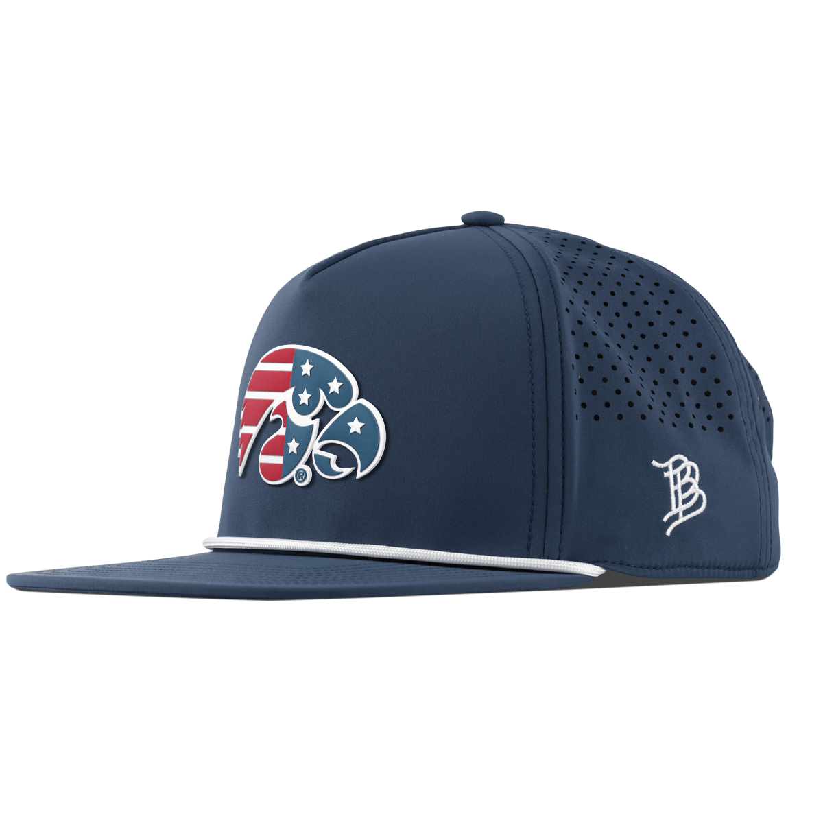 University of Iowa "Iowa Stars & Stripes" Flat 5 Panel Rope Orion