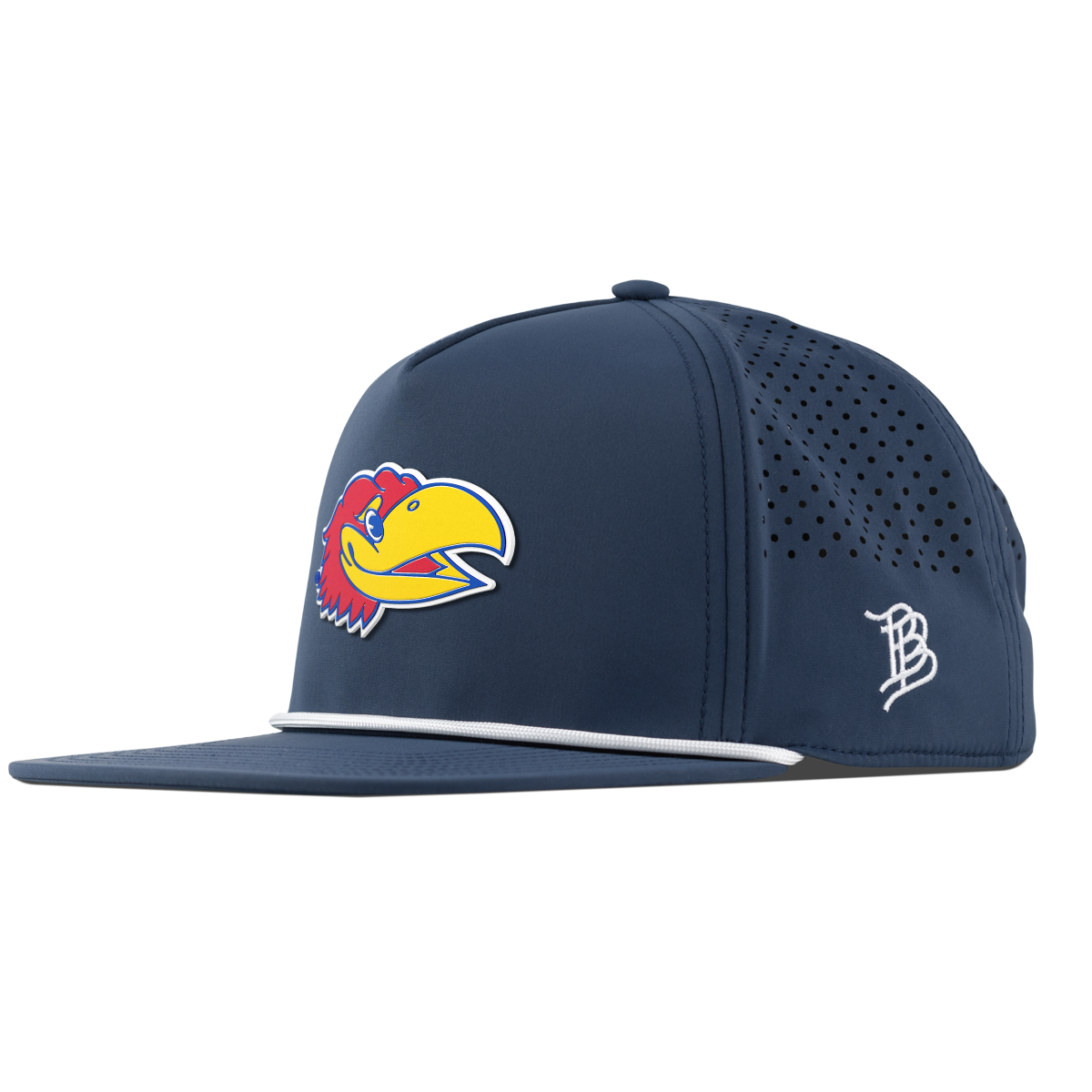 University of Kansas "KU Big Jay" Flat 5 Panel Rope Orion
