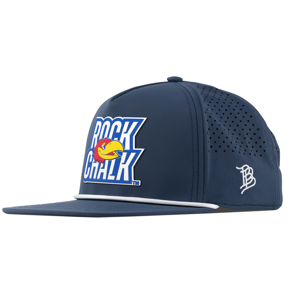 University of Kansas "Kansas Rock Chalk Block" Flat 5 Panel Rope Orion