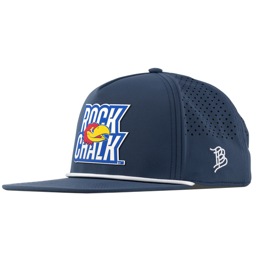 University of Kansas "Kansas Rock Chalk Block" Flat 5 Panel Rope Orion