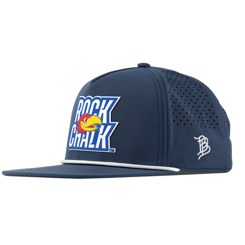 University of Kansas "Kansas Rock Chalk Block" Flat 5 Panel Rope Orion