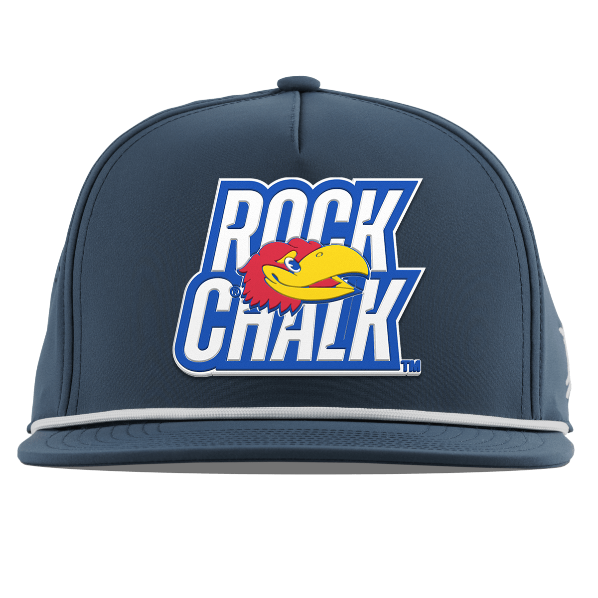 University of Kansas "Kansas Rock Chalk Block" Flat 5 Panel Rope Orion