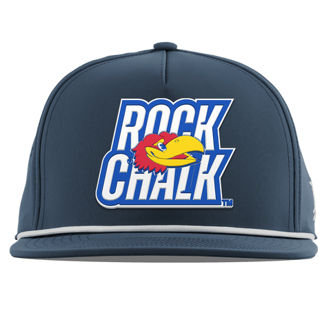 University of Kansas "Kansas Rock Chalk Block" Flat 5 Panel Rope Orion