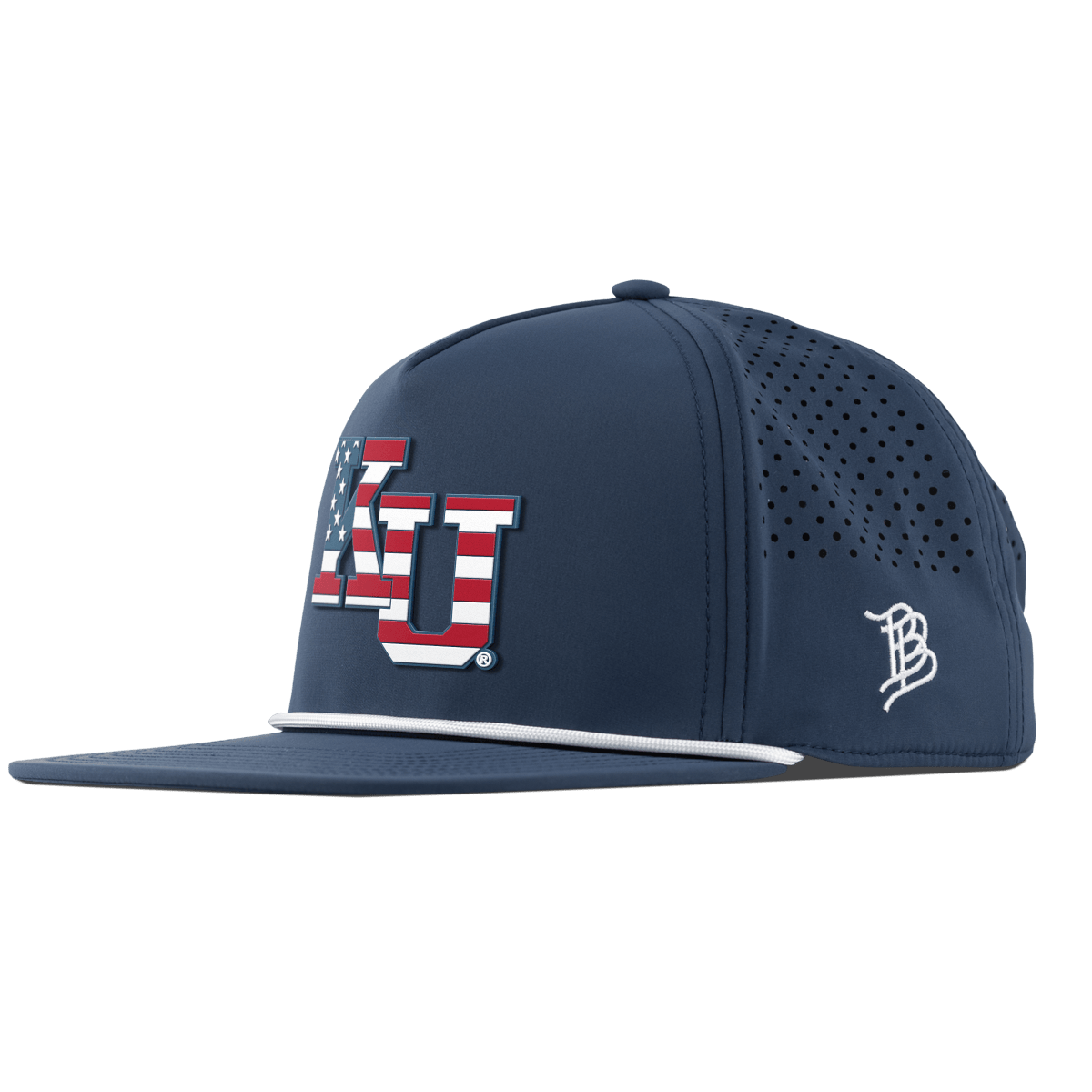 University of Kansas "Kansas Stars & Stripes" Flat 5 Panel Rope Orion
