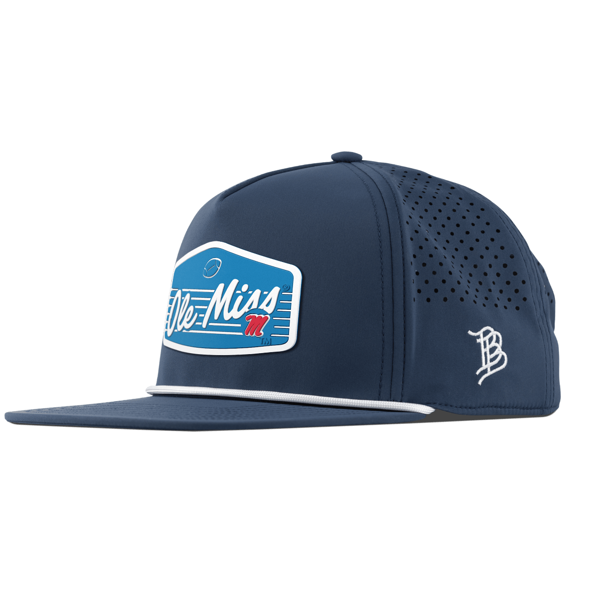 University of Mississippi "Rebel Football" Flat 5 Panel Rope Orion