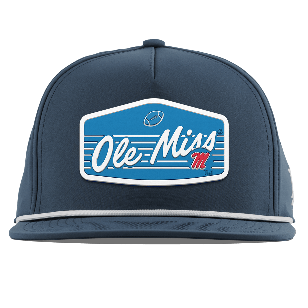 University of Mississippi "Rebel Football" Flat 5 Panel Rope Orion