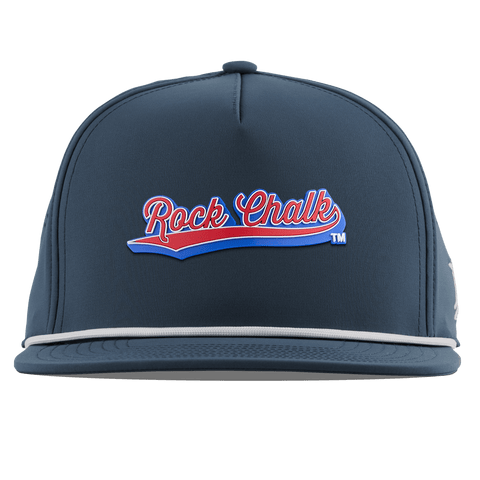 University of Kansas "KU Rock Chalk Red and Blue Script" Flat 5 Panel Rope Orion