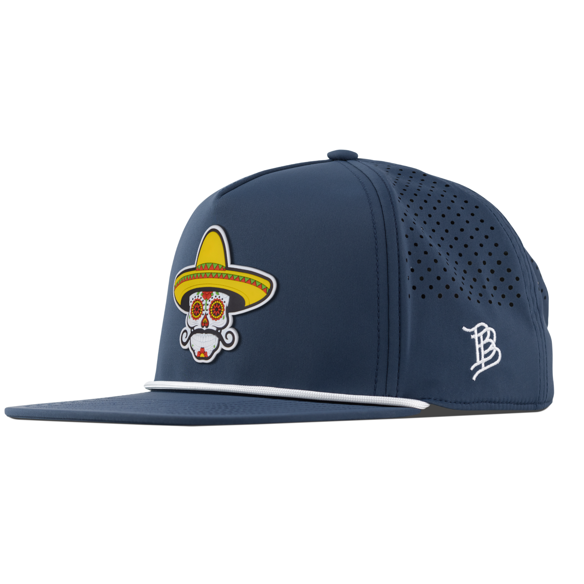 Sombrero Skull PVC Flat 5 Panel Rope Orion