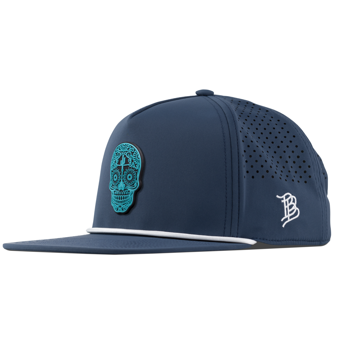Turquoise Skull PVC Flat 5 Panel Rope Orion