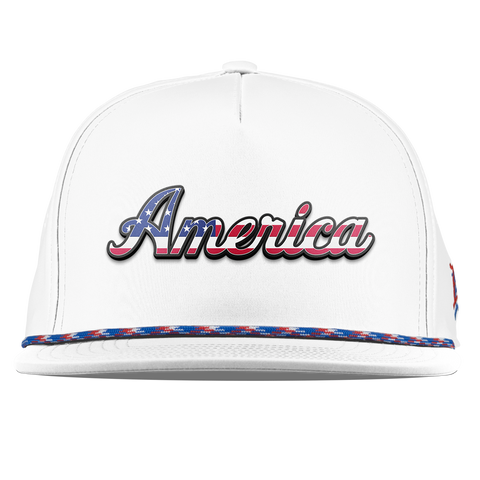 America Flat 5 Panel Rope White RWB