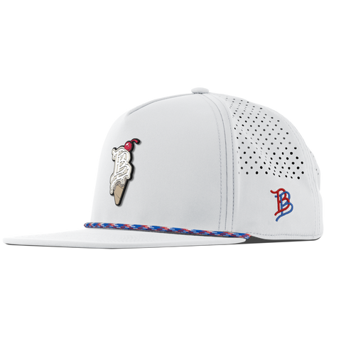 BB Drip Cone Flat 5 Panel Rope White RWB