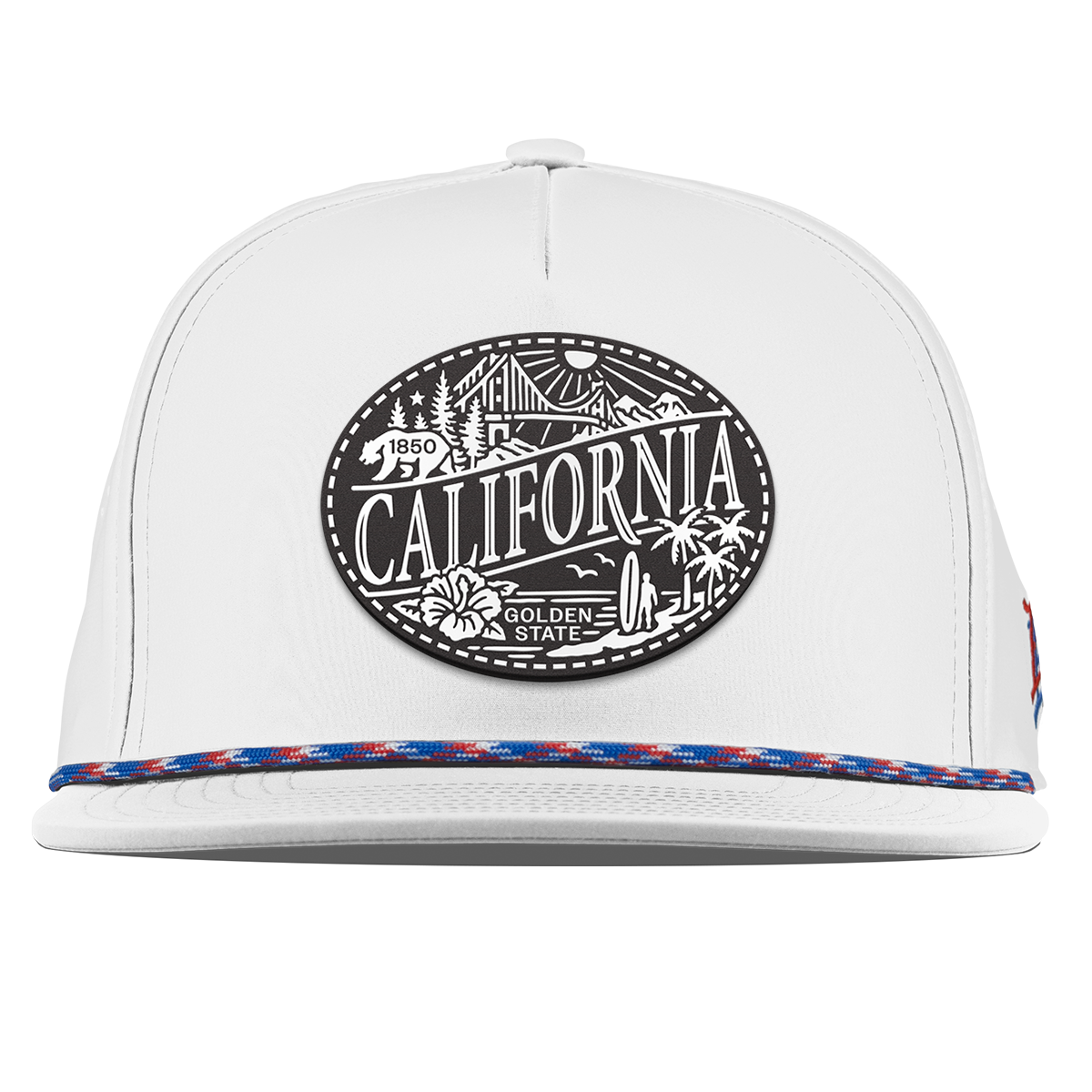 California Traveler Flat 5 Panel Rope White RWB