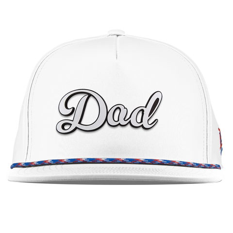 Dad Script Flat 5 Panel Rope White RWB