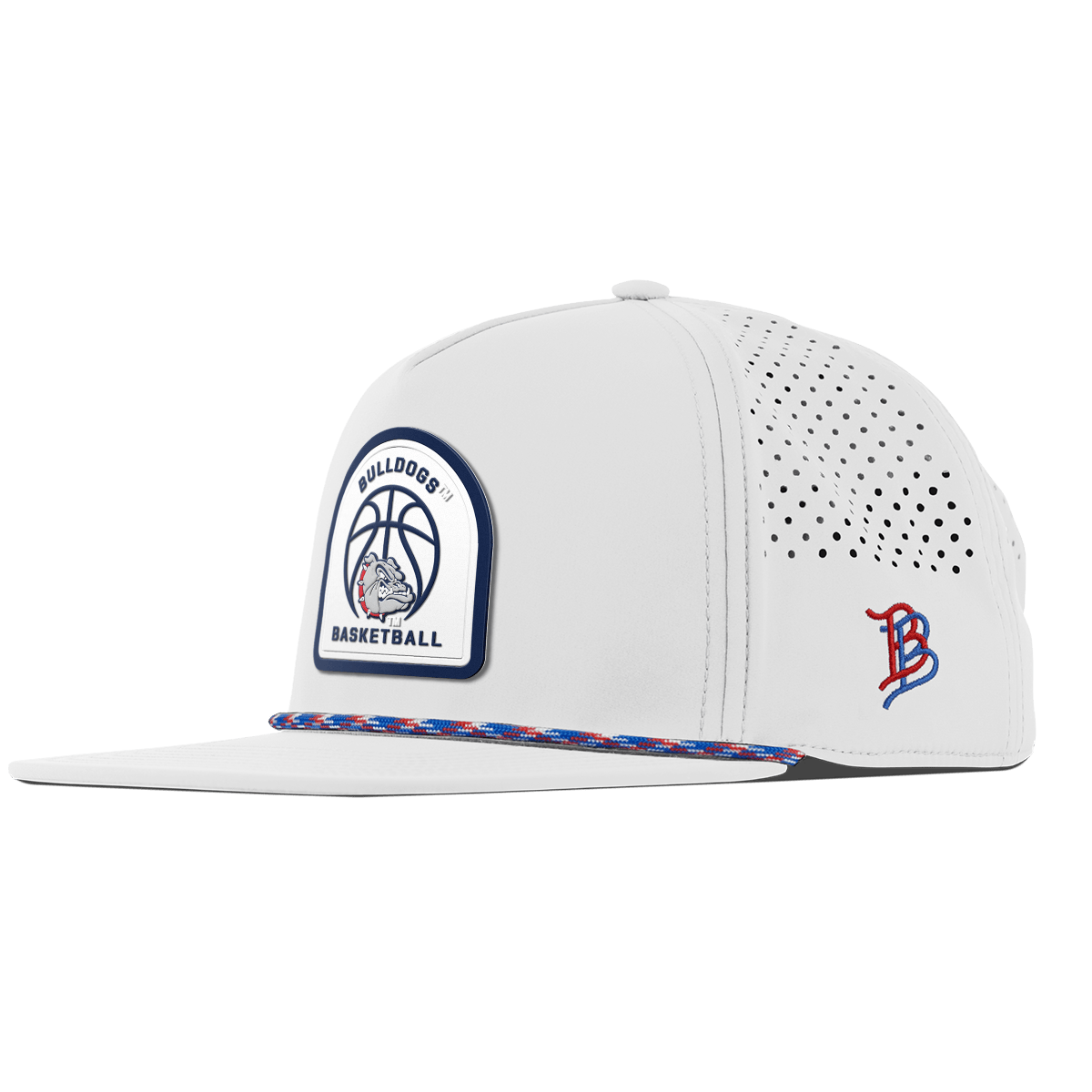 Gonzaga University "Gonzaga Basketball" Flat 5 Panel Rope White RWB