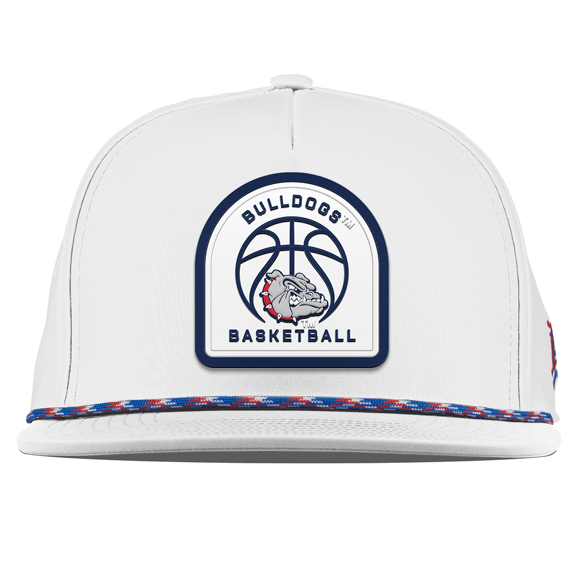Gonzaga University "Gonzaga Basketball" Flat 5 Panel Rope White RWB