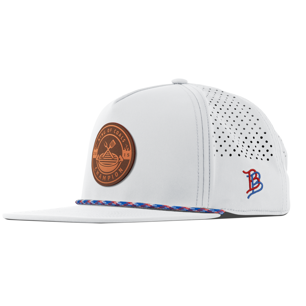 King of Coals Flat 5 Panel Rope White RWB