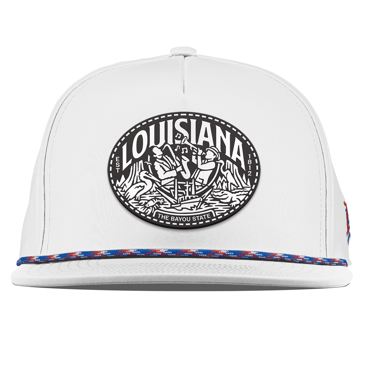 Louisiana Traveler Flat 5 Panel Rope White RWB