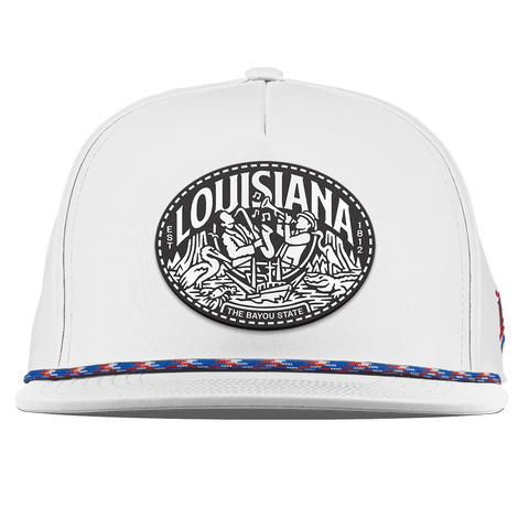 Louisiana Traveler Flat 5 Panel Rope White RWB