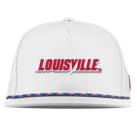 University of Louisville "Louisville Block" Flat 5 Panel Rope White RWB