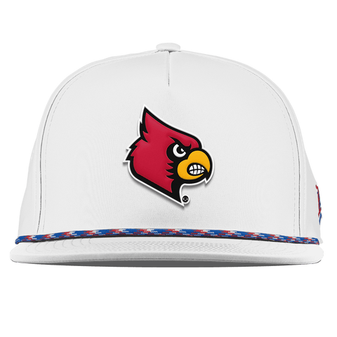 University of Louisville "Louisville Team Logo" Flat 5 Panel Rope White RWB