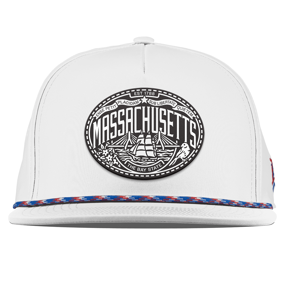 Massachusetts Traveler Flat 5 Panel Rope White RWB