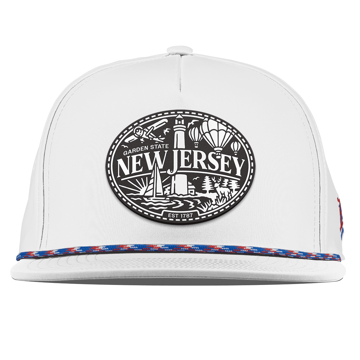 New Jersey Traveler Flat 5 Panel Rope White RWB