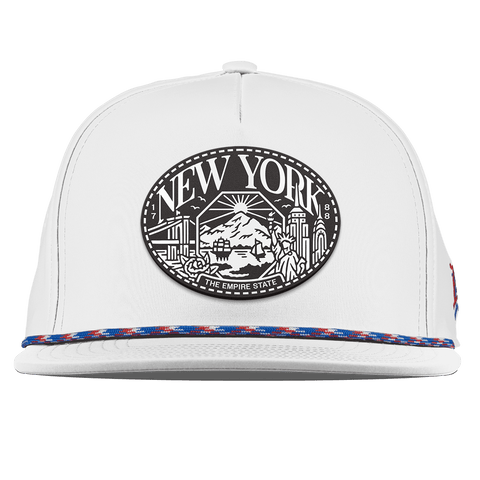 New York Traveler Flat 5 Panel Rope White RWB