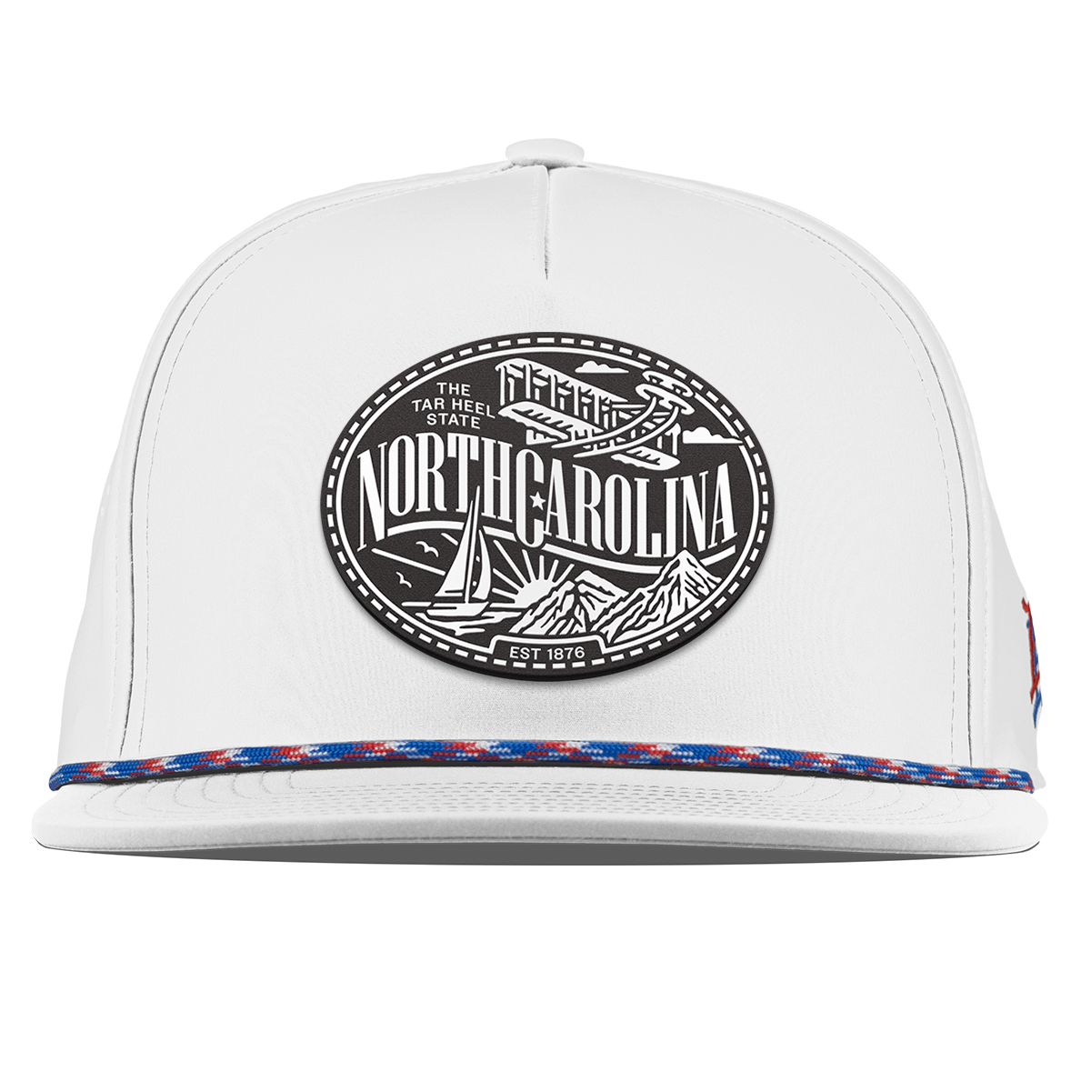 North Carolina Traveler Flat 5 Panel Rope White RWB
