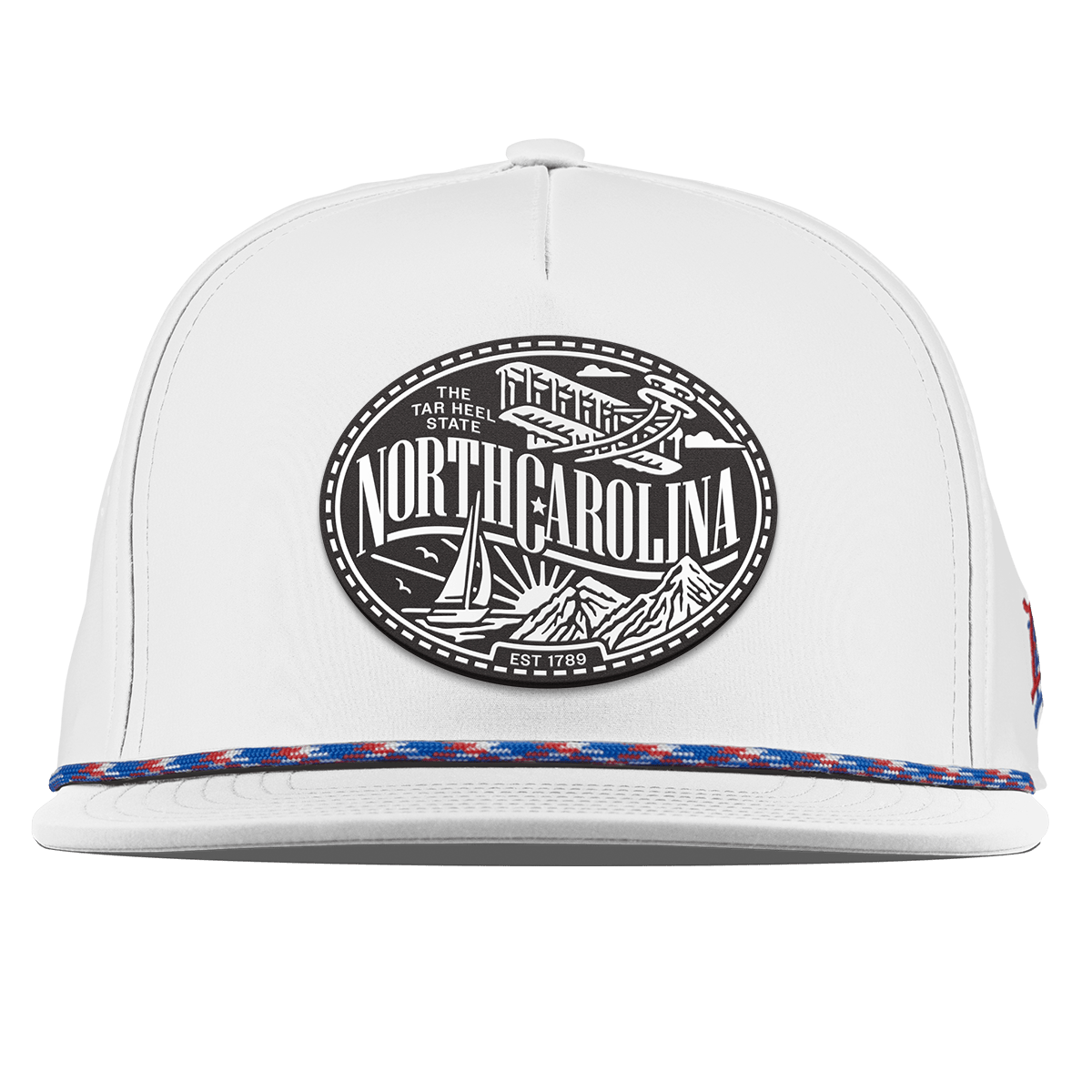 North Carolina Traveler Flat 5 Panel Rope White RWB