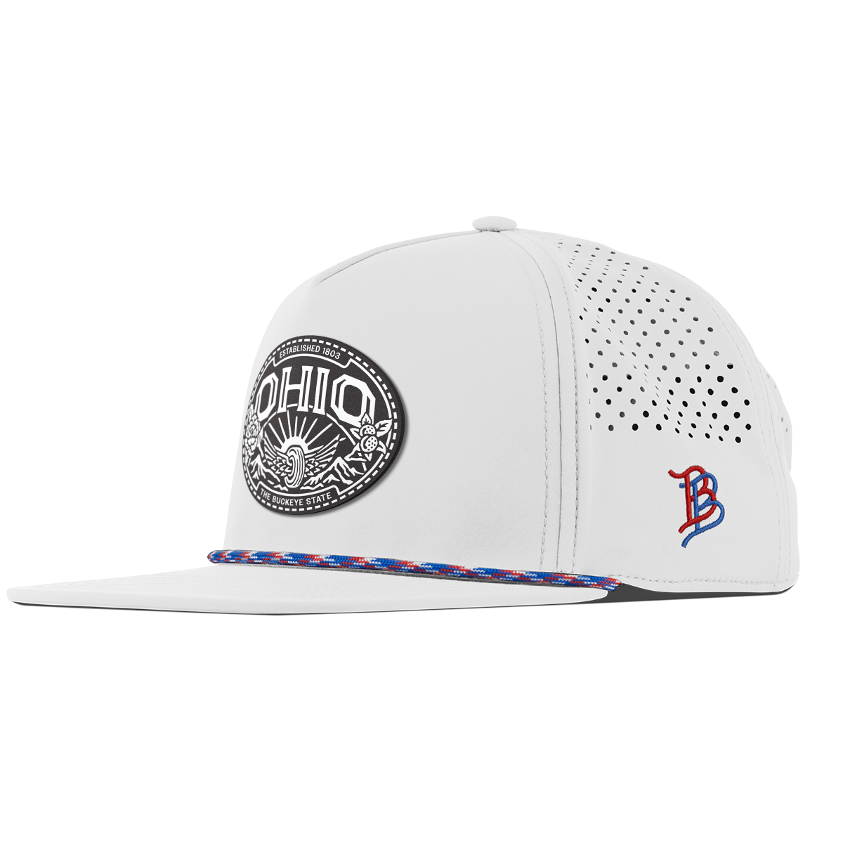 Ohio Traveler Flat 5 Panel Rope White RWB