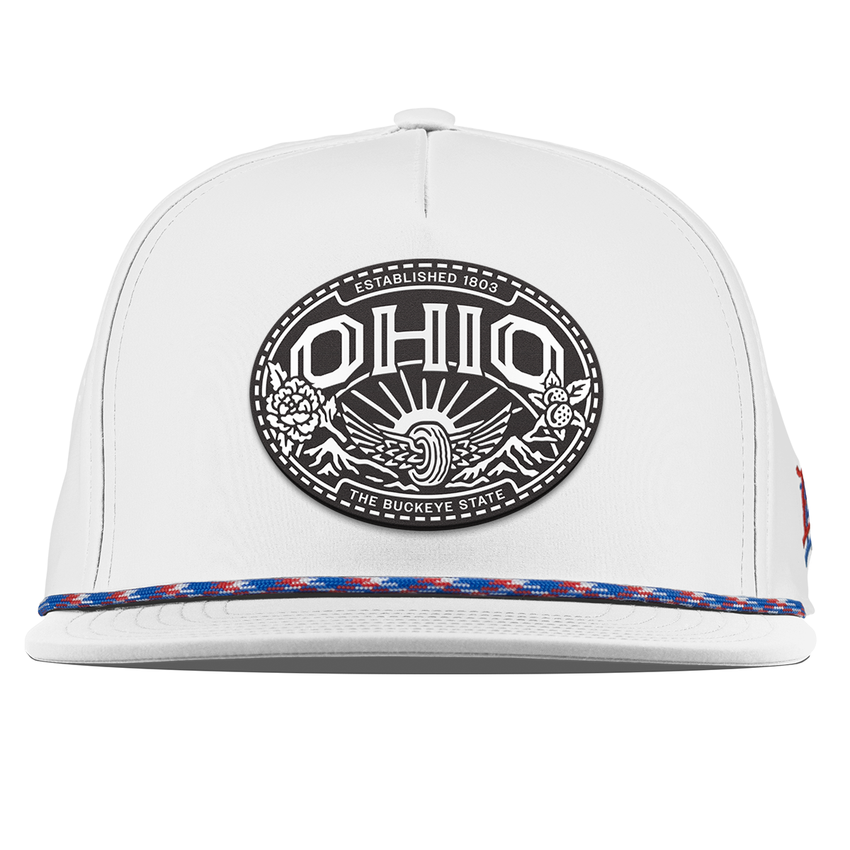 Ohio Traveler Flat 5 Panel Rope White RWB