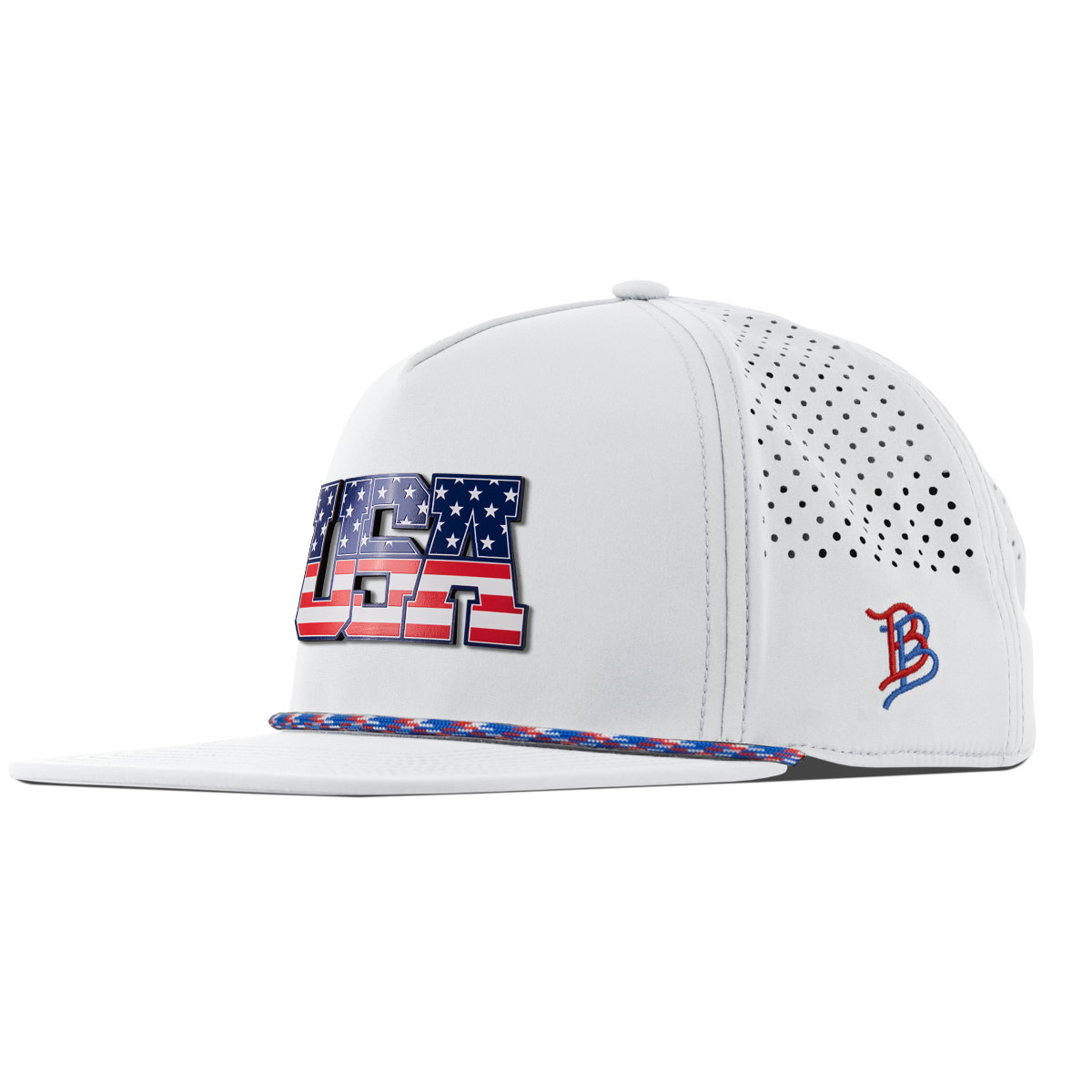 USA Tradition Flat 5 Panel Rope White RWB