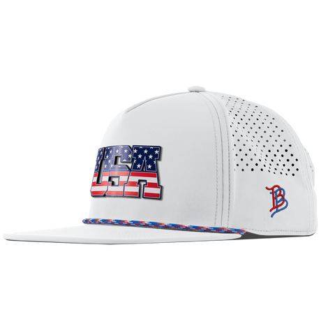 USA Tradition Flat 5 Panel Rope White RWB