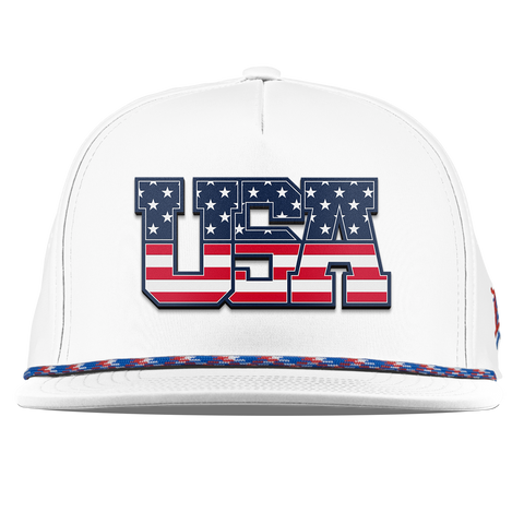 USA Tradition Flat 5 Panel Rope White RWB