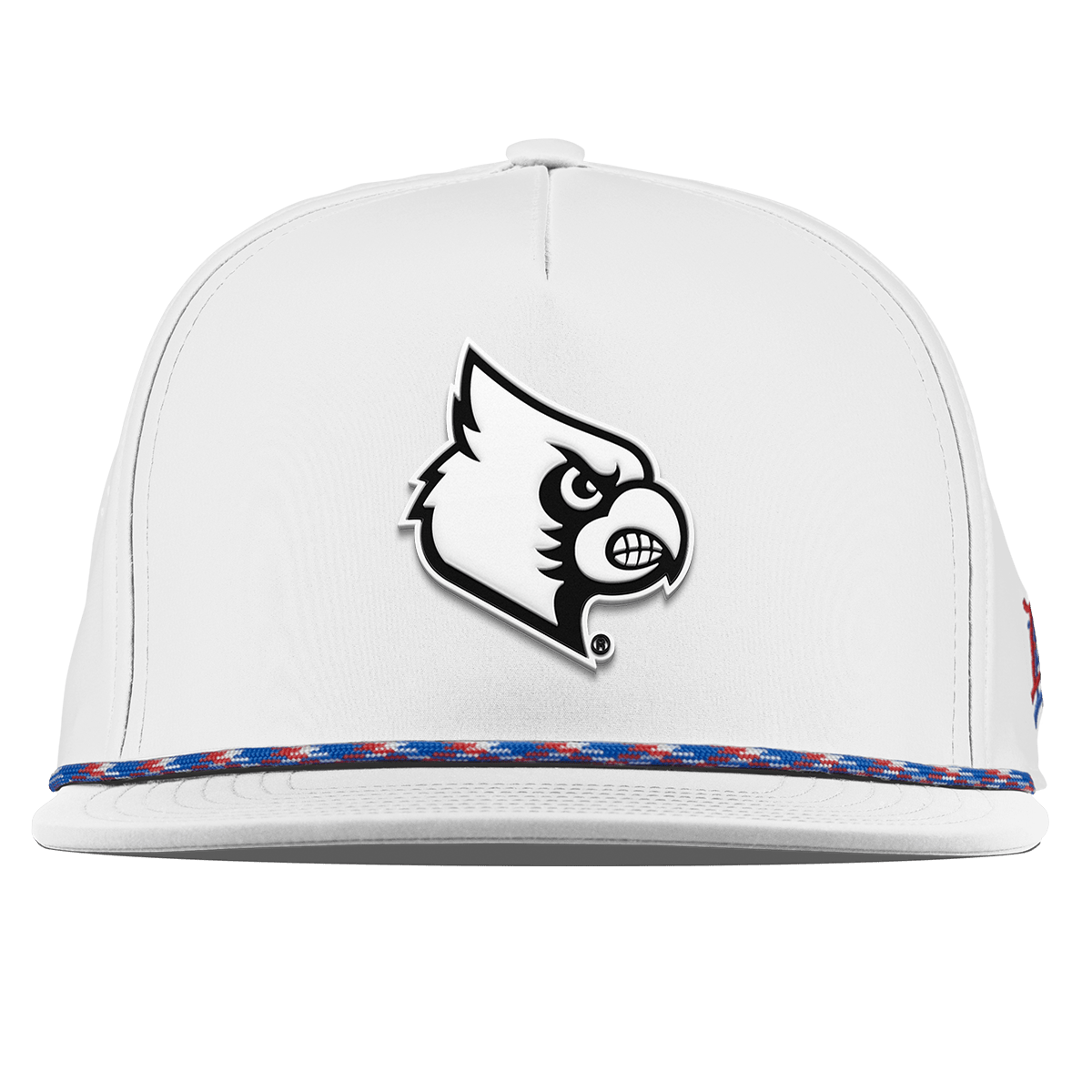 University of Louisville "Vintage Louisville Team Logo" Flat 5 Panel Rope White RWB