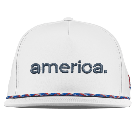 america. Flat 5 Panel Rope White RWB
