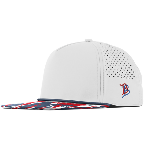 Bare Flat 5 Panel Rope White/USA Camo + Orion Rope