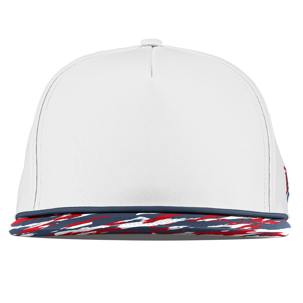 Bare Flat 5 Panel Rope White/USA Camo + Orion Rope