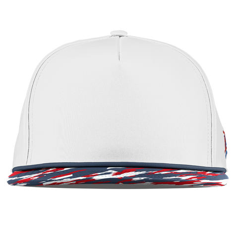 Bare Flat 5 Panel Rope White/USA Camo + Orion Rope