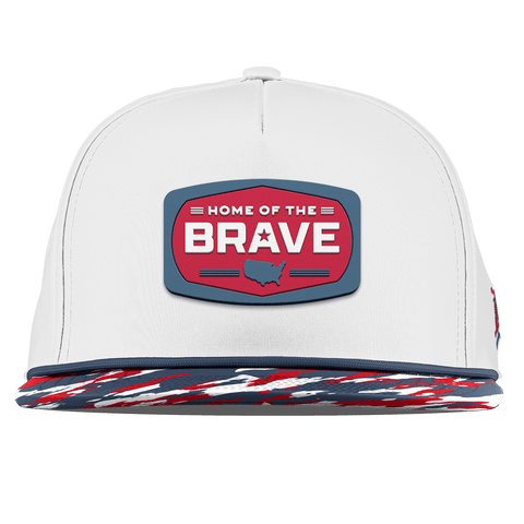 Home of the Brave Flat 5 Panel Rope White/USA Camo + Orion Rope