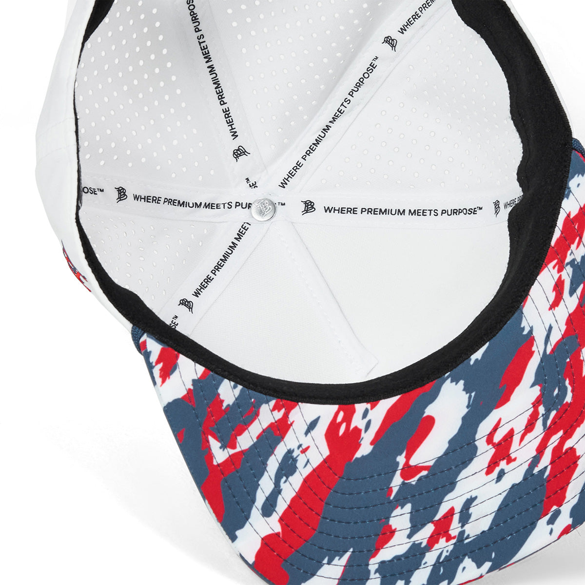 Bare Flat 5 Panel Rope White/USA Camo + Orion Rope