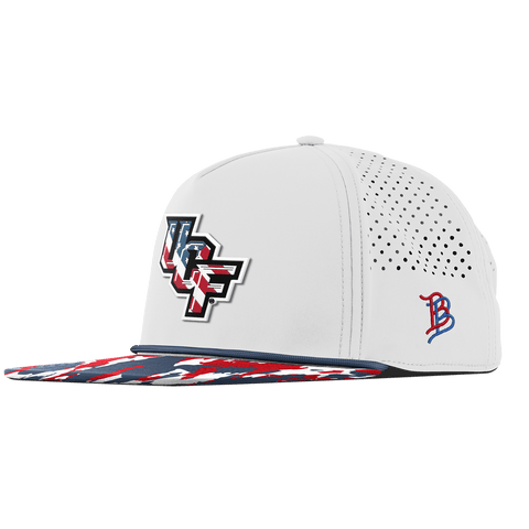 University of Central Florida "UCF Stars & Stripes" Flat 5 Panel Rope White/USA Camo + Orion Rope